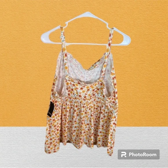 NWT Torrid super soft sweetheart ruched babydoll top size 2x multi  fall colors - Picture 6 of 12